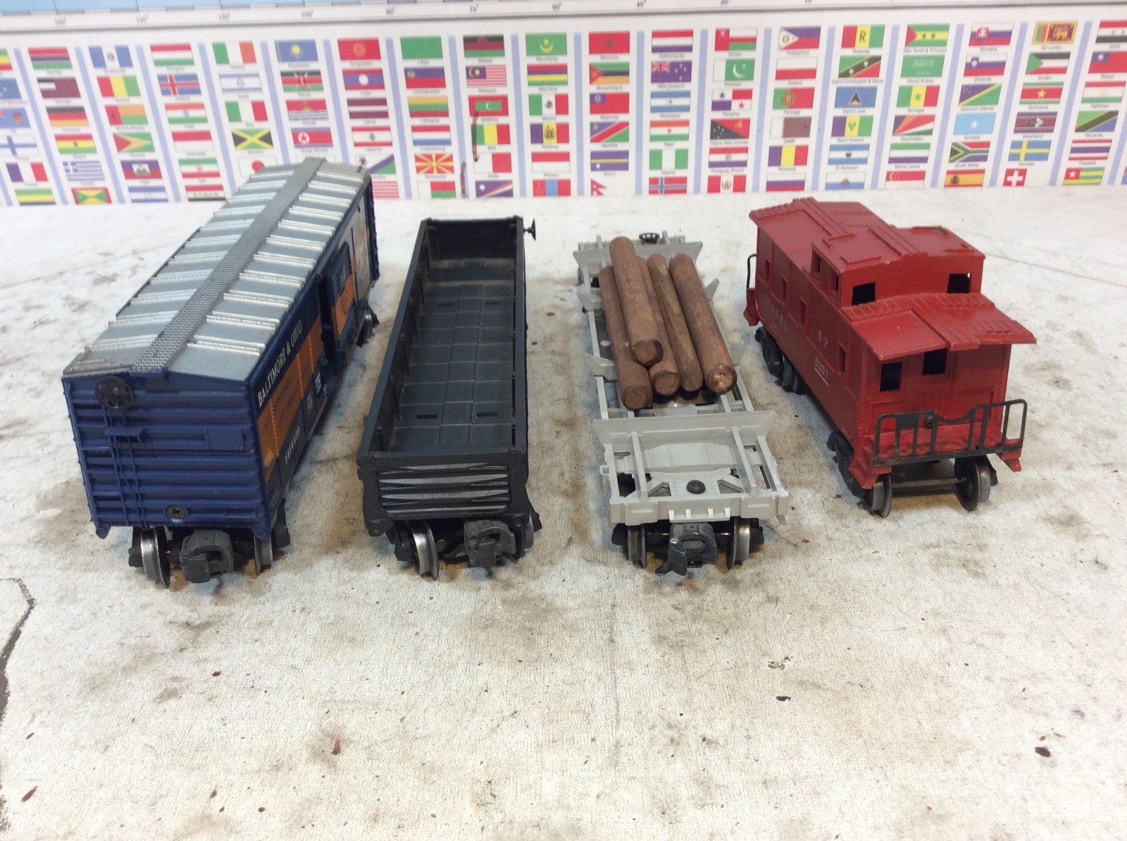 Lionel 1555WS Postwar – Set 2018 Steam Engine Freight Cars O Gauge / 027