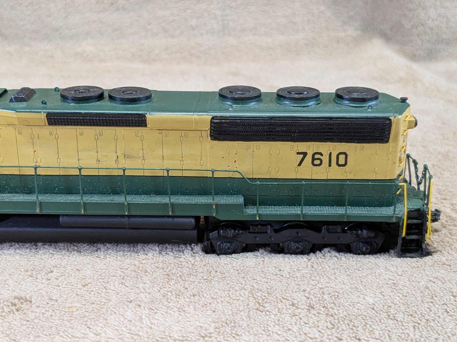 Alco HO Brass Model D-130 SD-45 Locomotive Painted Reading #7610