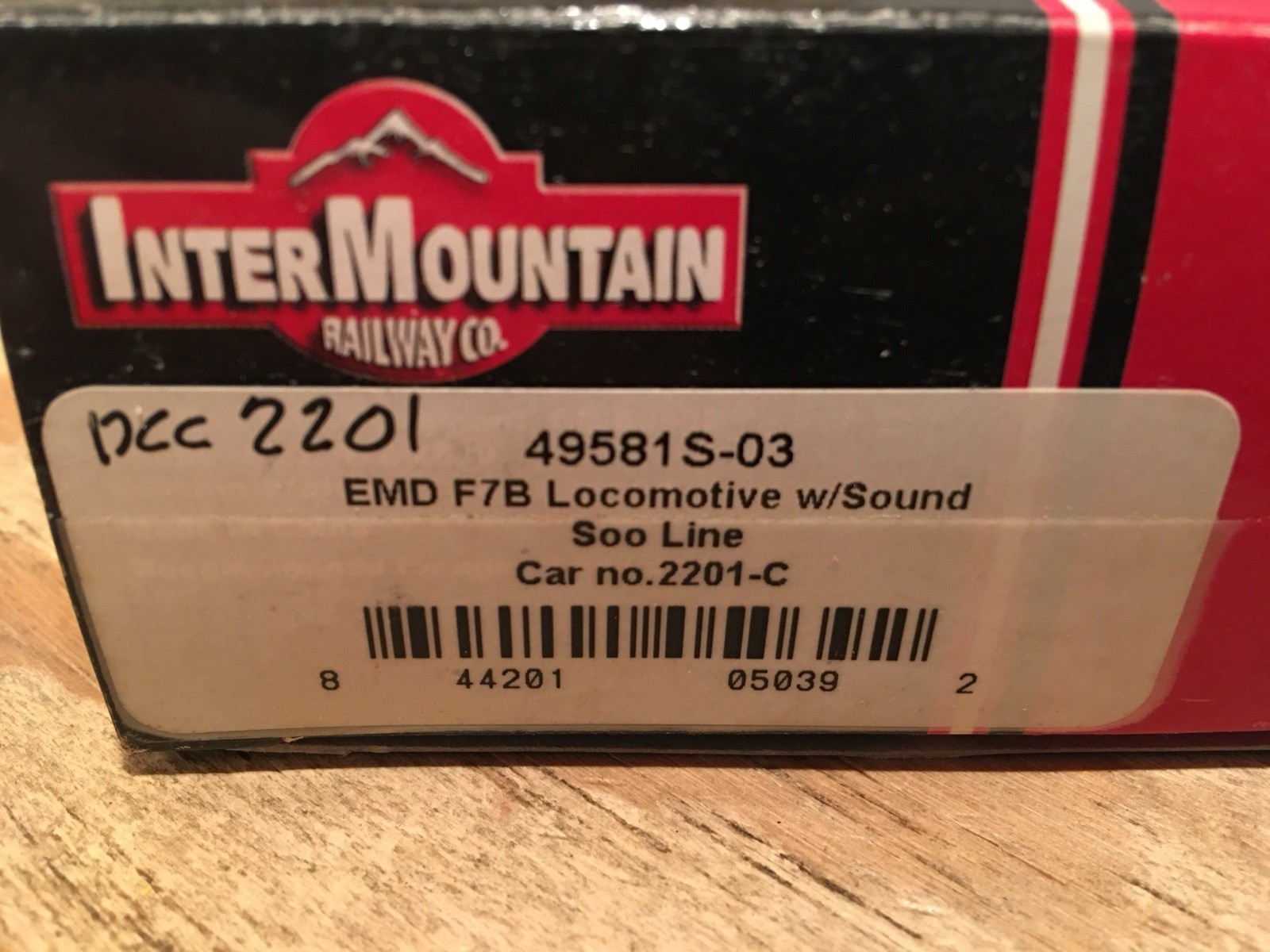 HO Intermountain 49581S-03 Soo Line EMD F7B Diesel Locomotive #2201-C DCC SOUND