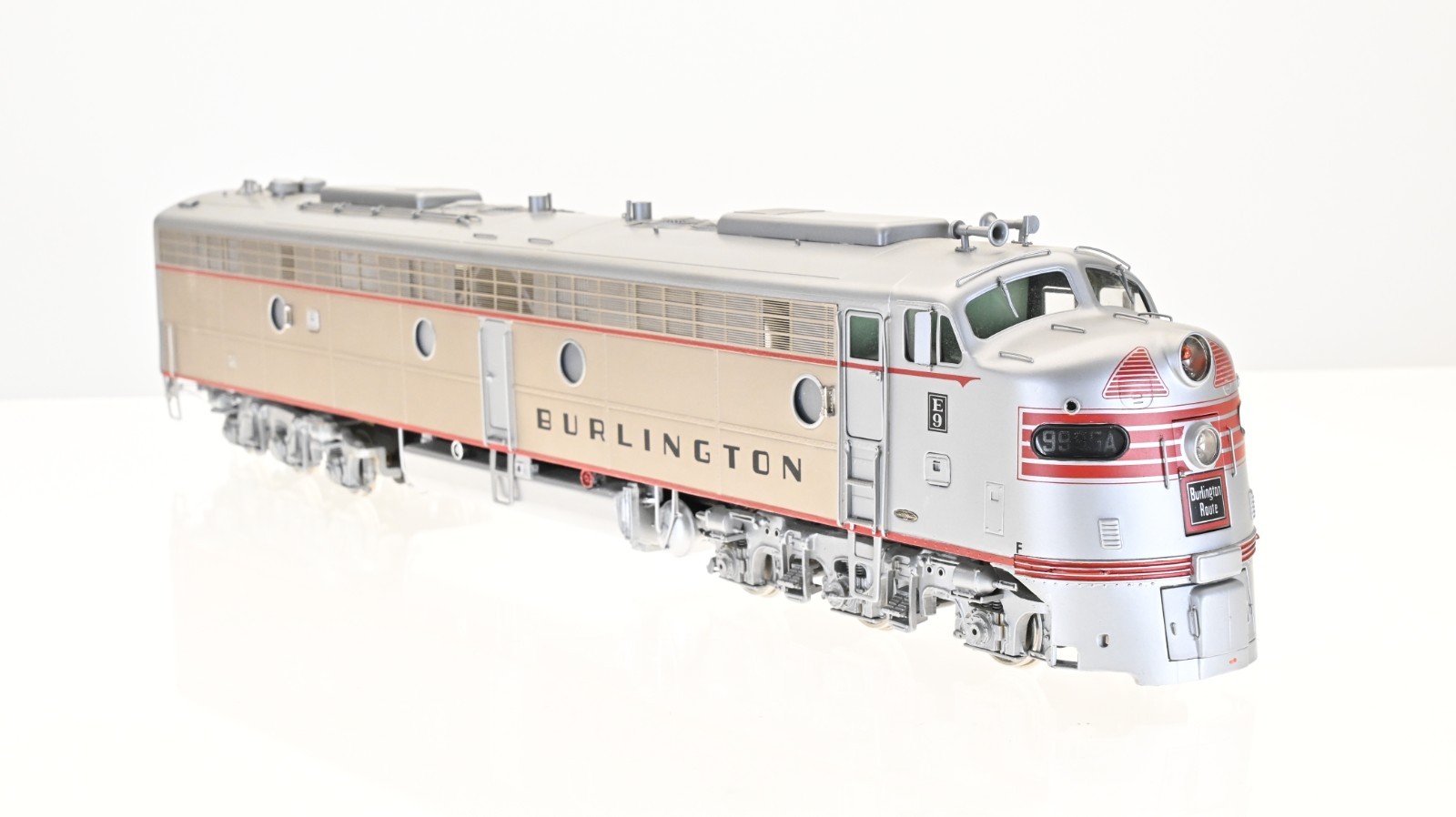 Key Imports Brass EMD E-9 A/A set Burlington CB&Q O scale