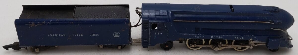 American Flyer 350 Vintage S B&O The Royal Blue 4-6-2 Diecast Steam Locomotive