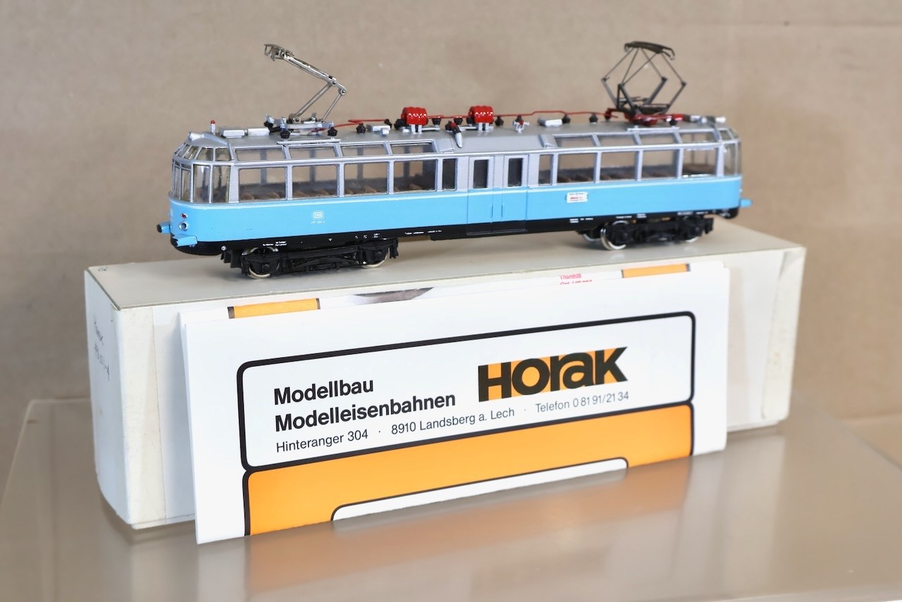 HORAK MODELLBAU DB TRIEBWAGEN BR 491 001-4 GLASERNER ZUG TRAM TROLLY CAR LOCO on