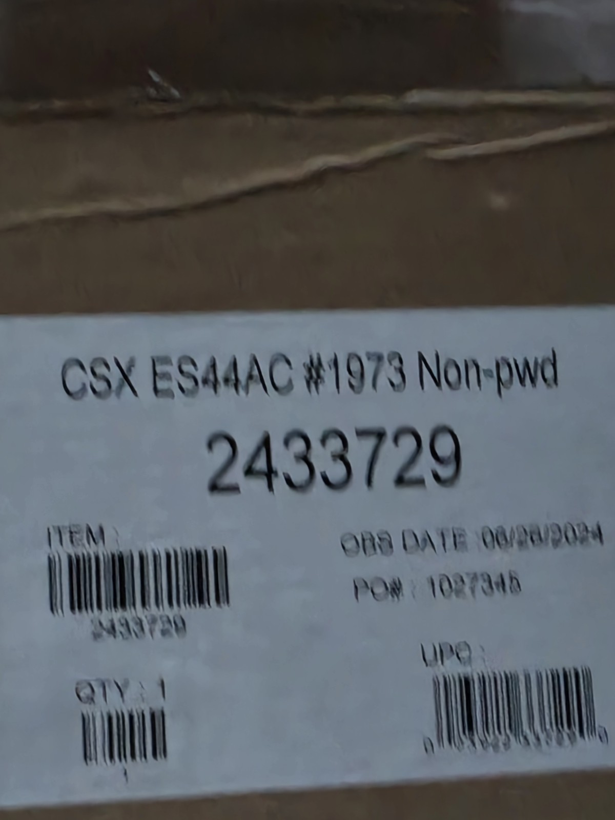 lionel Csx Legacy Es44ac #1973 Chessie And Csx Es44ac #1973 Non-pwd 2433720