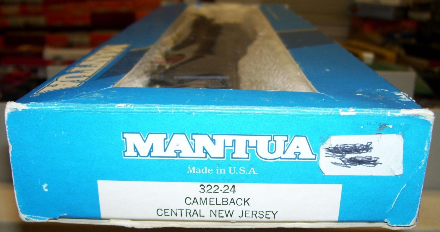 Mantua HO Jersey Central 2-8-2 “Camelback” Locomotive #1608, Excellent In Box