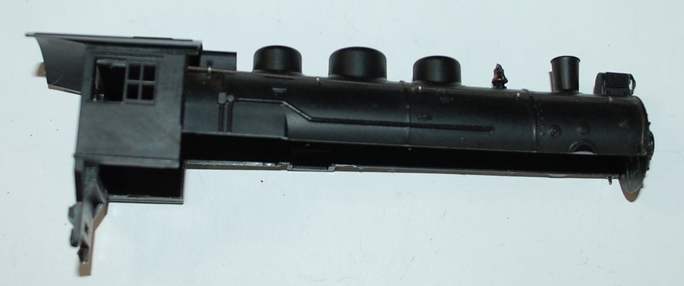 HO Scale Steam Locomotive body shell, mfgr. unknown