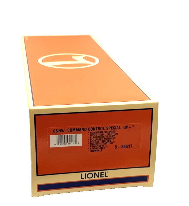 Lionel C & NW Command Control Special GP-7 Original Box 6-28517 Railsounds