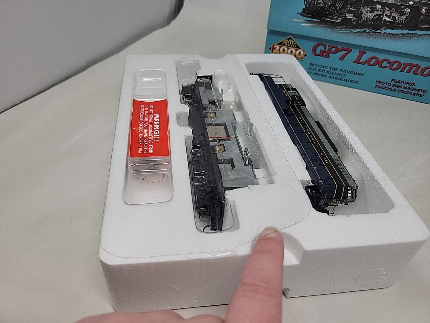 HO Proto 2000 23244 Baltimore & Ohio GP7 Phase II W/ Steam Generator #3400 NIB