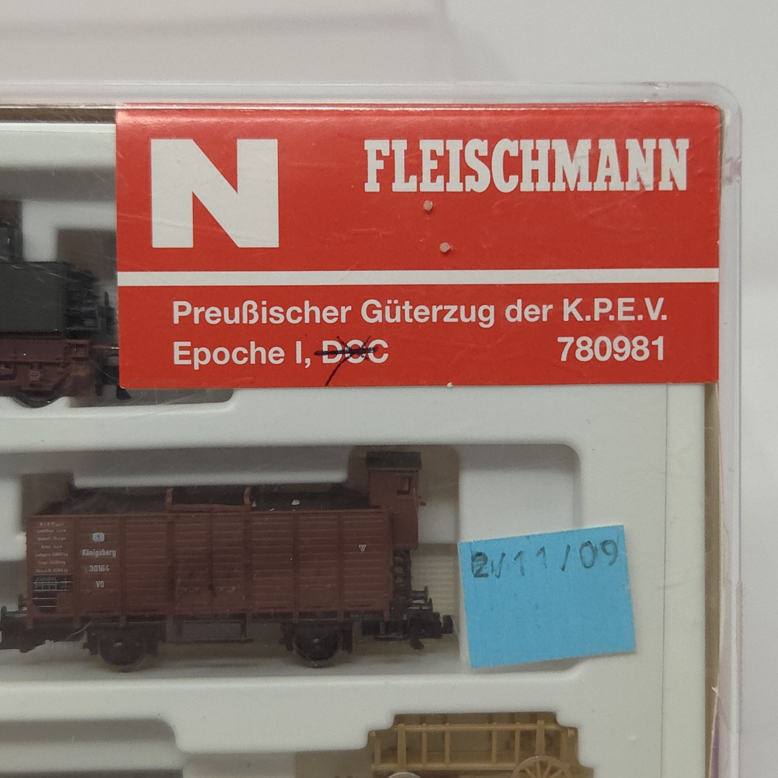 FLEISCHMANN set 780981 Prussian Freight Train KPEV Epoche I DCC RARE