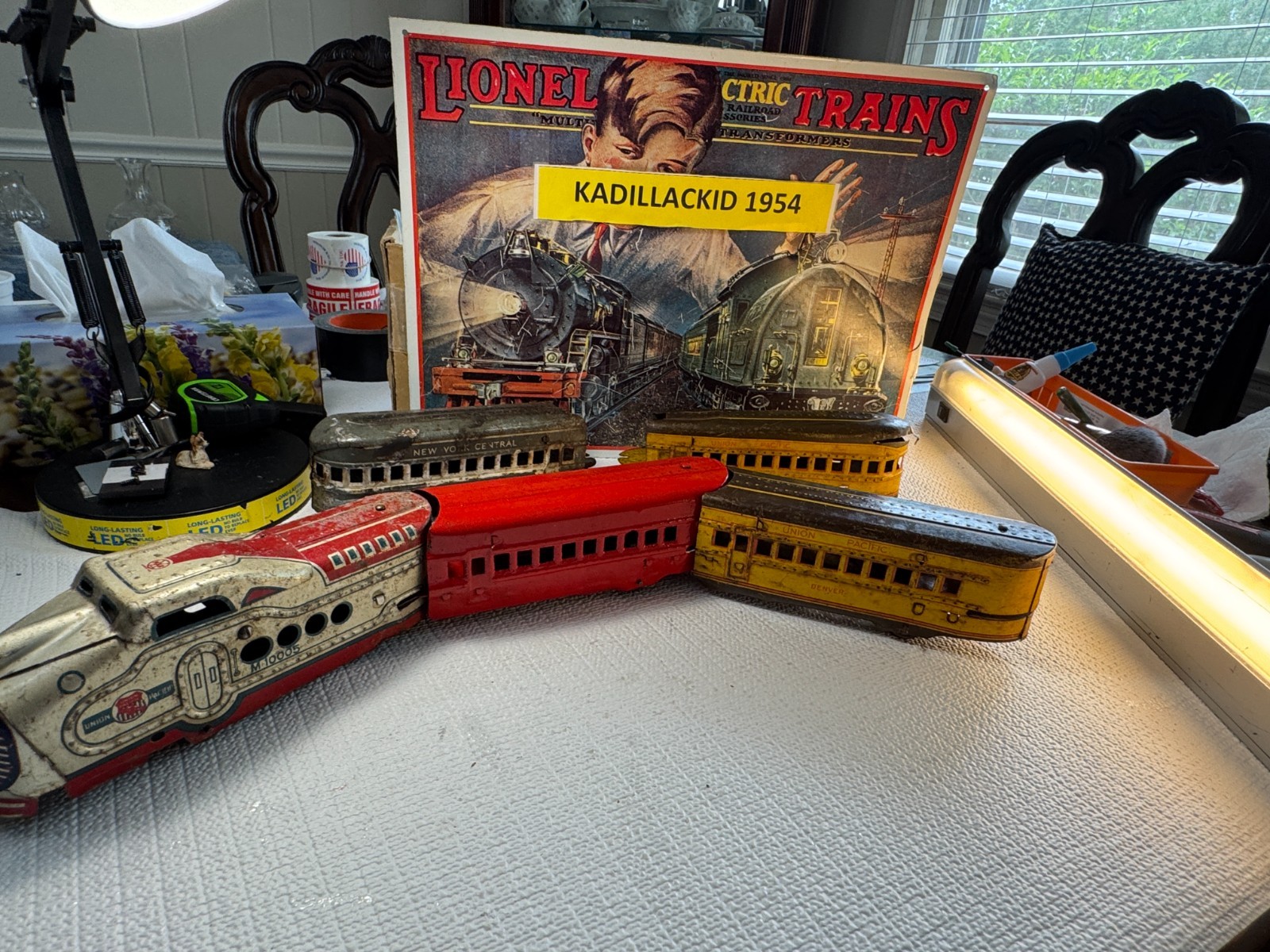 🚂 O SCALE- MARX – UNION PACIFIC M10005 DIESEL AND PASSENGER CARS 💥L2530
