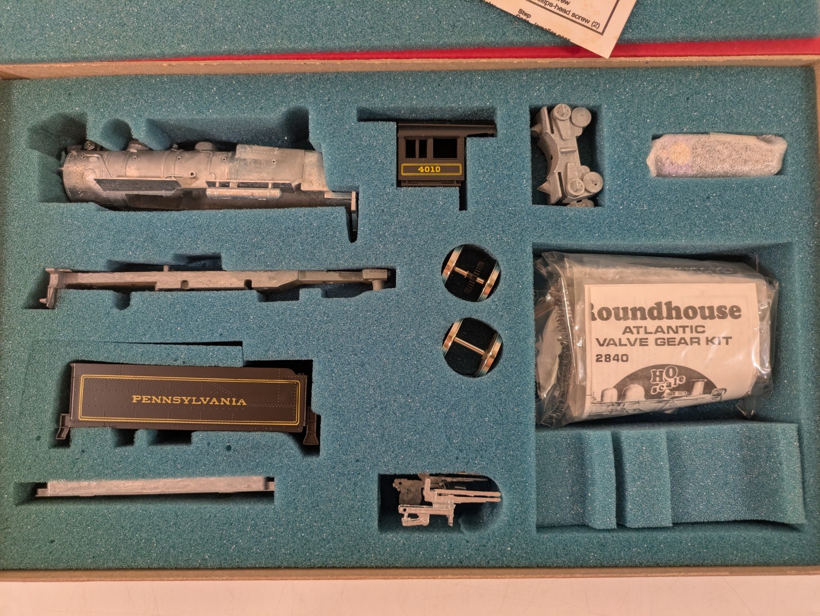 HO 4-4-2 w/ Tender PRR Pennsylvania Metal Kit RARE! DC NIB NOS # 436
