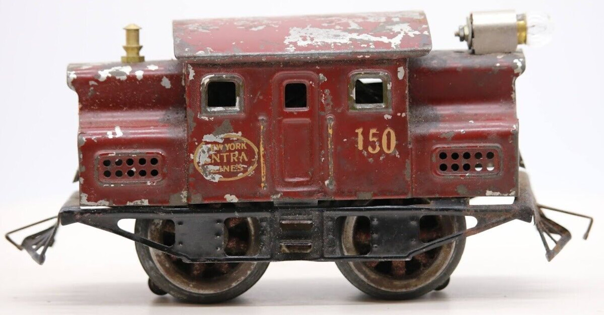Prewar Lionel New York Central Lines 0-4-0 Electric Tin Engine 150 O Gauge 1:48