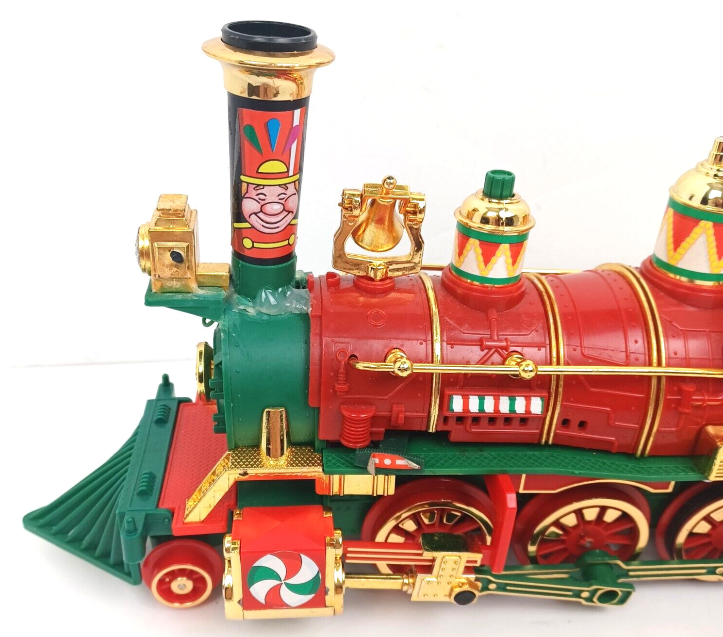 Vtg 1986 New Bright Christmas Special Express Locomotive FOR PARTS 13 1/2″ Long
