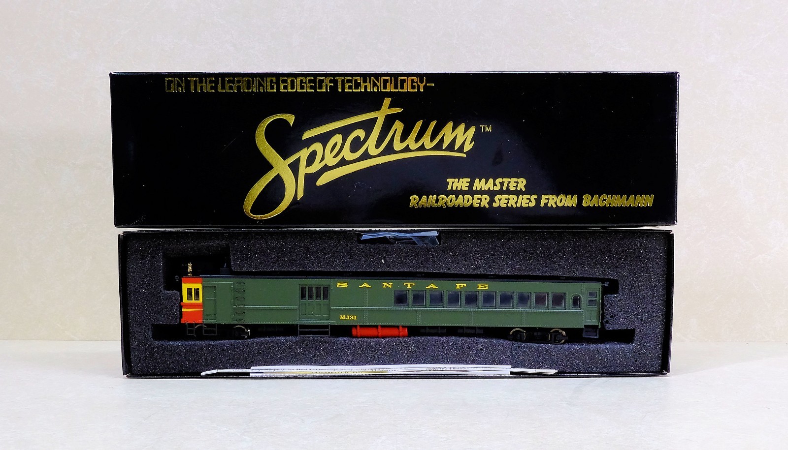 Bachmann Spectrum 81403 HO Santa Fe M131 Doodlebug, Box, Papers, Untested