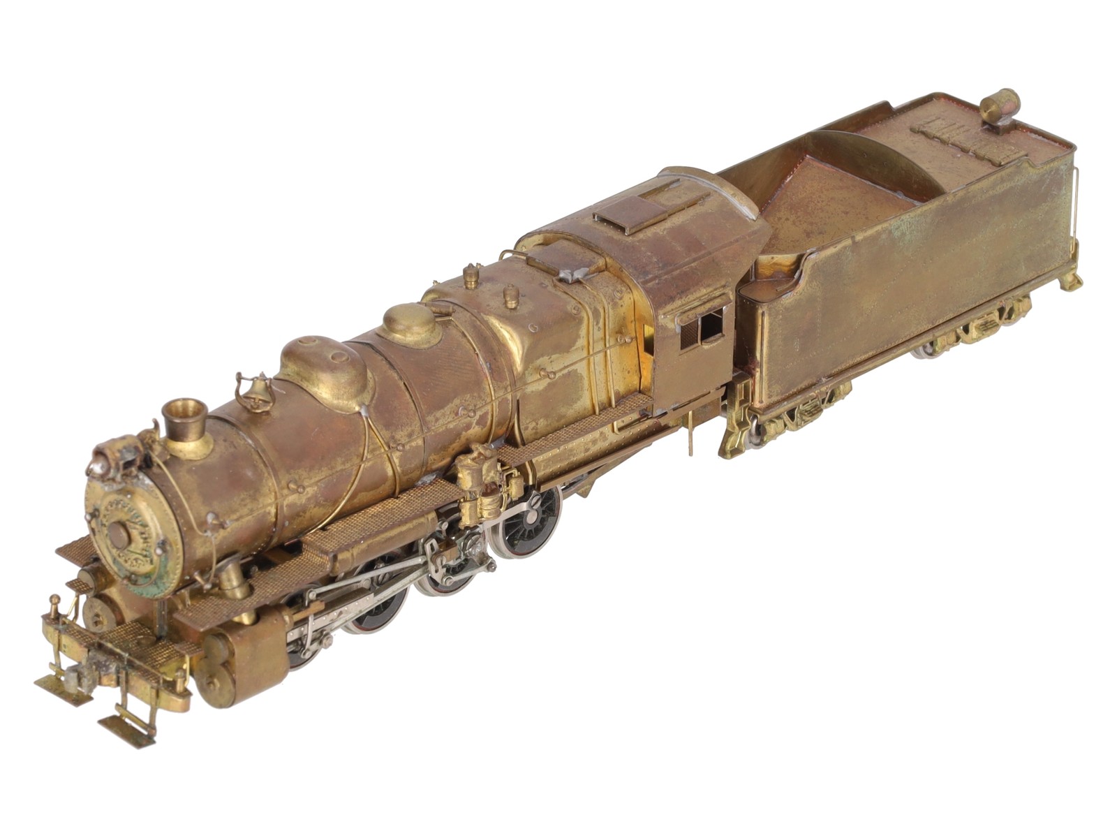 HO BRASS PRR C-1 0-8-0 Steam Locomotive & Tender – Unpainted EX