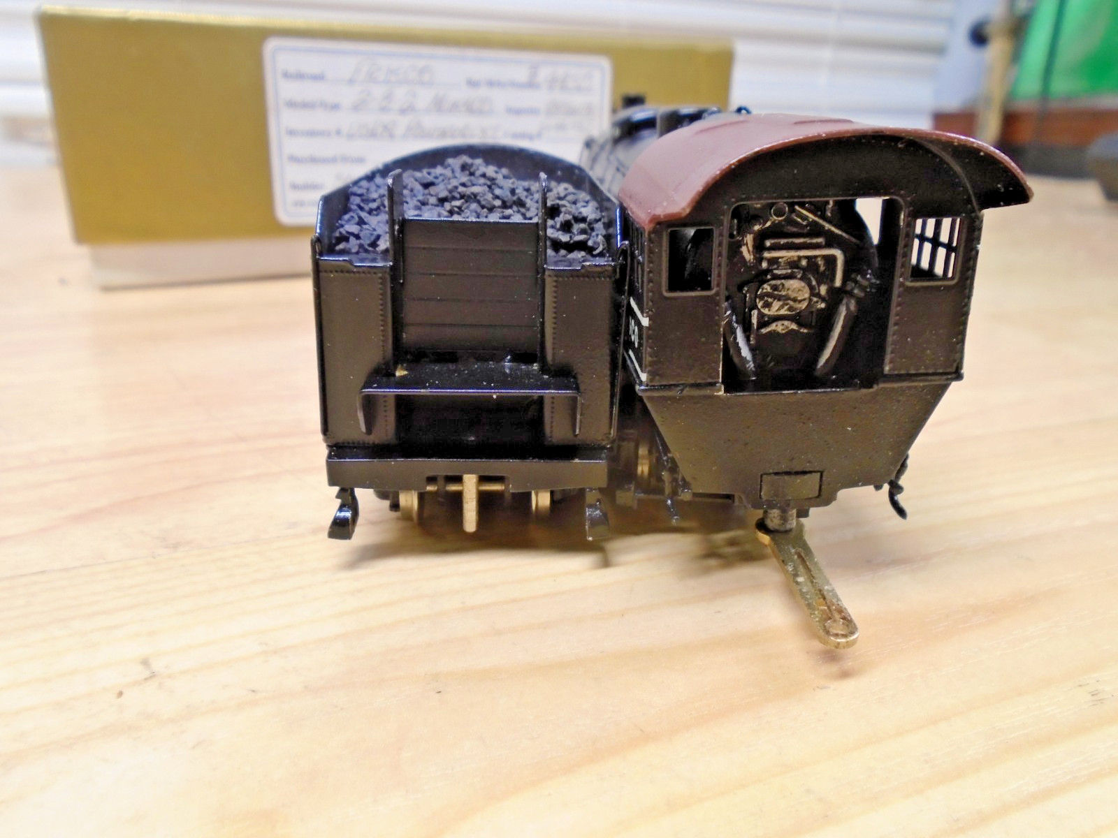 Samhongsa Korea Brass HO FRISCO Fast Freight Loco 2-8-2 & Coal Tnder Runs/Lights