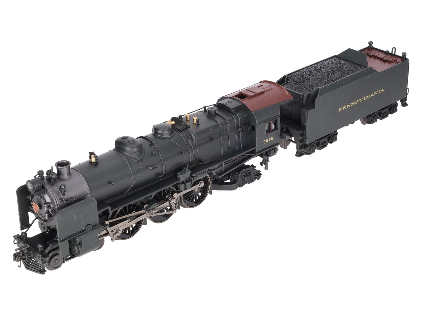 K-Line K3380-3876CC O Gauge PRR K4s Steam Locomotive & Tender #3876 w/TMCC/Box