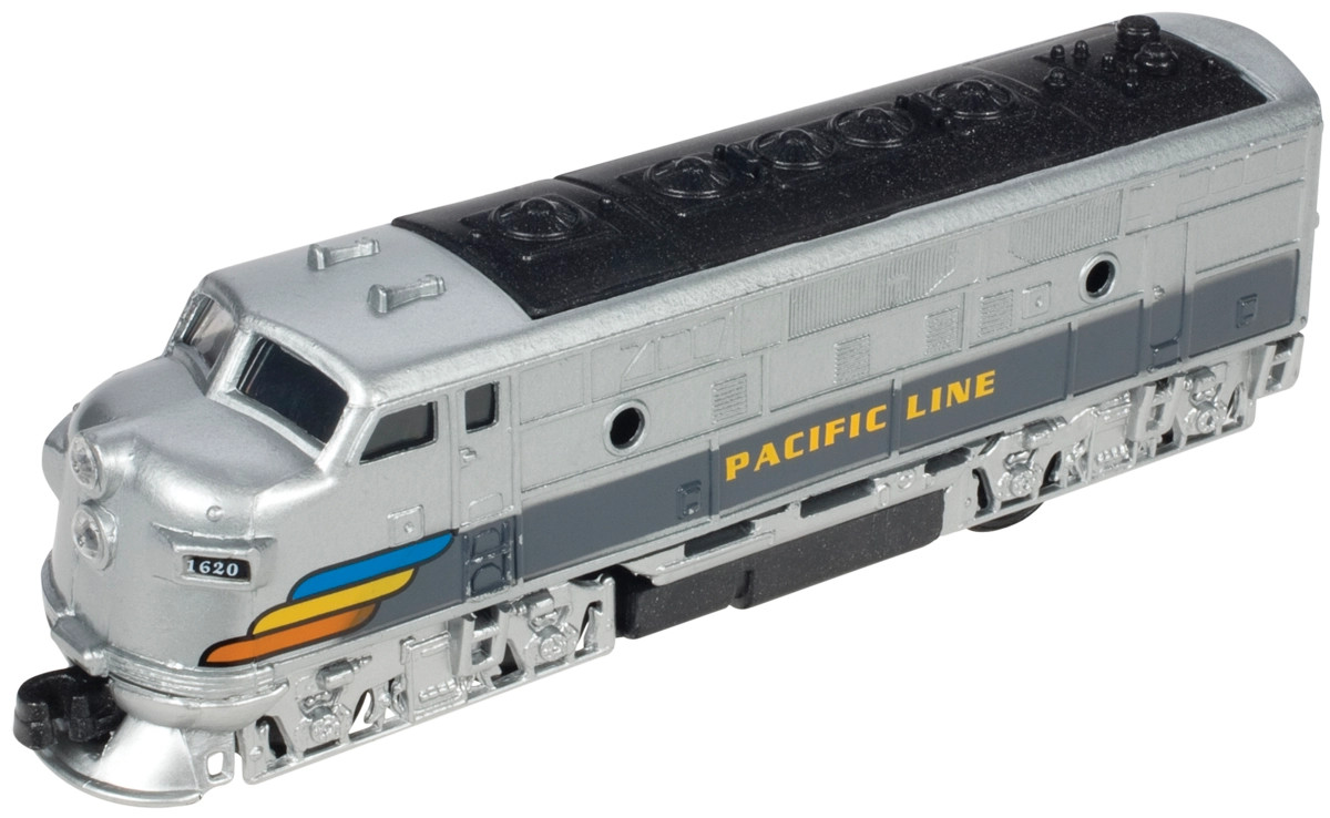 Classic Loco Diesel Engine Train Locomotive Powerful Pull Back Action 6 ½ Inches
