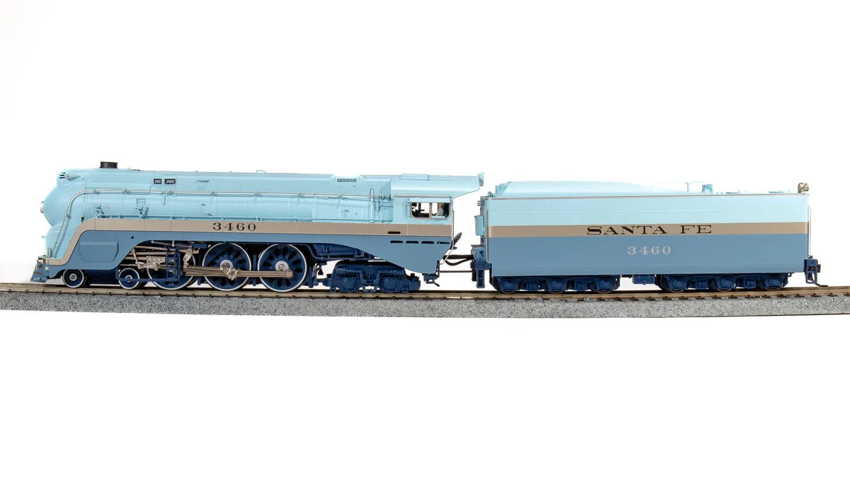 BROADWAY LTD HO BRASS HYBRID ATSF BLUE GOOSE #3460 STEALTH DC/DCC READY PN 7390