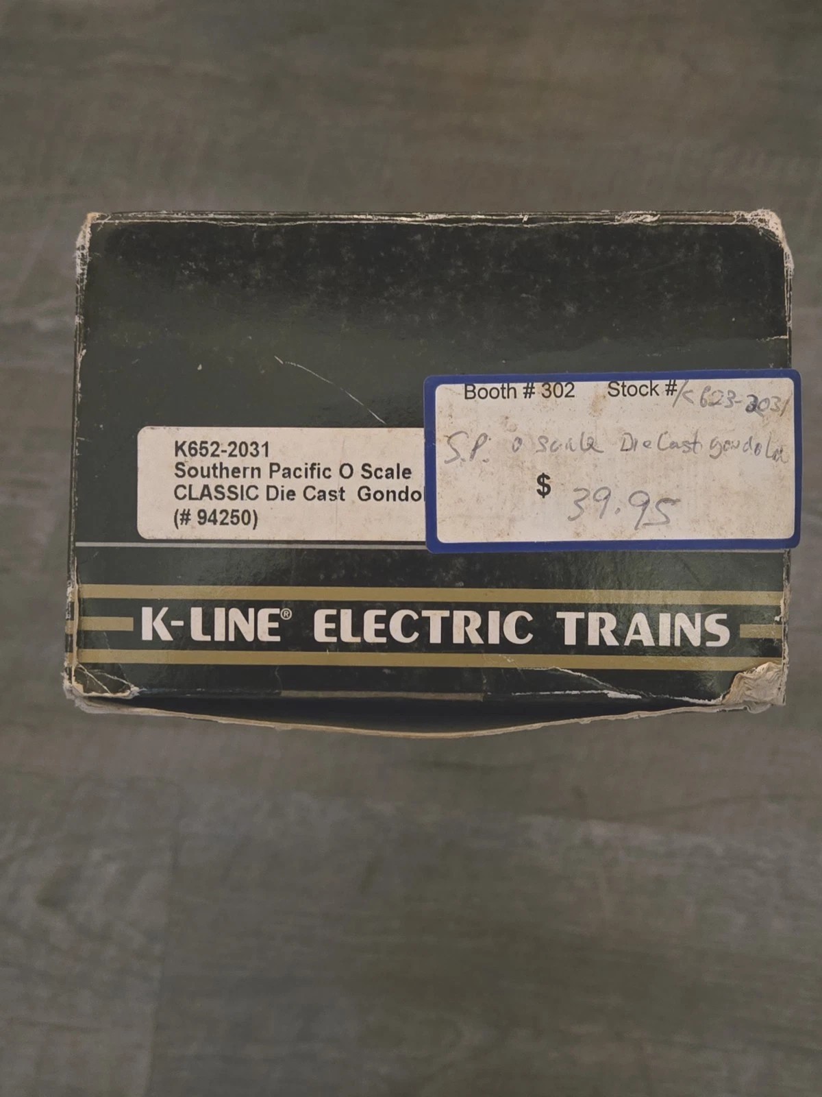 K-line Southern Pacific Electric Trains Die Cast Gondola K652-2031 Fully Sprung
