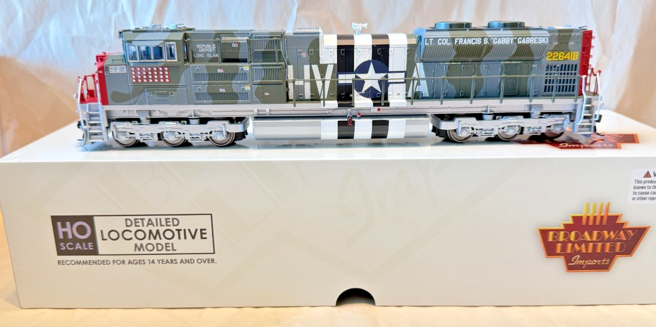 Broadway Limited BLI HO USAAF Gabreski Fantasy Paint SD70ACE DCC Ready