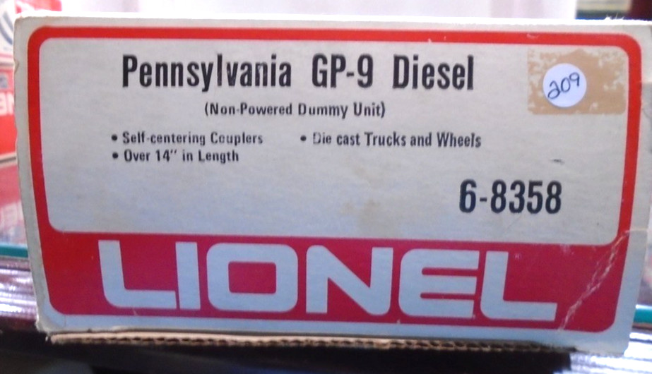 Lionel #6-8358 Pennsylvania GP-9 Diesel Locomotive #8358