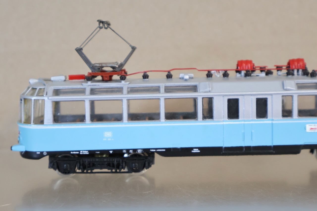 HORAK MODELLBAU DB TRIEBWAGEN BR 491 001-4 GLASERNER ZUG TRAM TROLLY CAR LOCO on