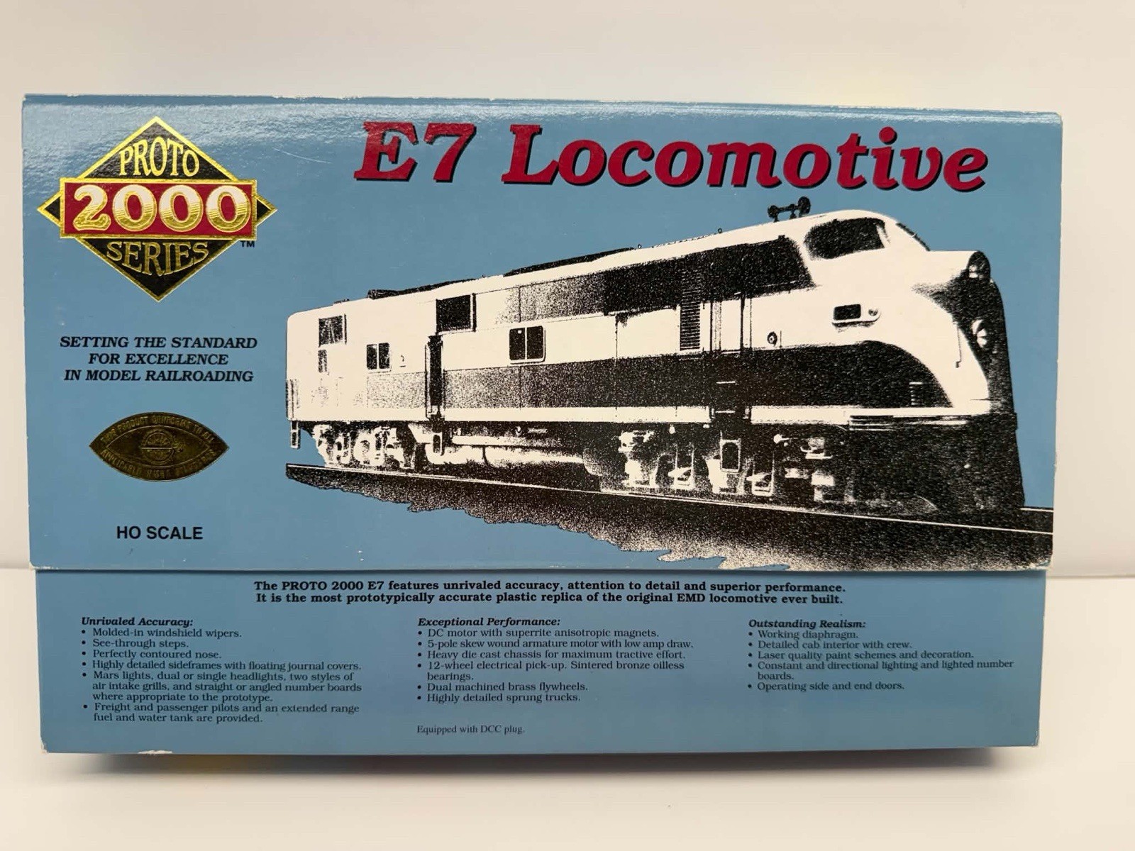 HO Proto 2000 E7 Diesel Locomotive #21079 Florida East Coast FEC #1017 A-Unit