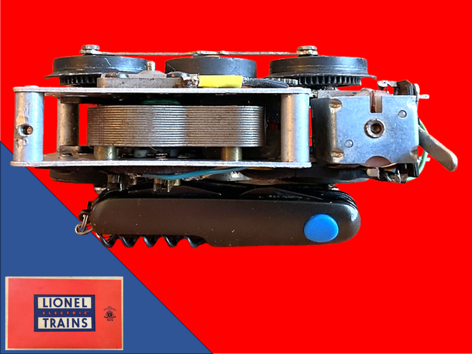 LIONEL NO. 675-100 MOTOR ASSEMBLY E-UNIT DRIVE RODS: REFURBISHED TESTED RUNS ++