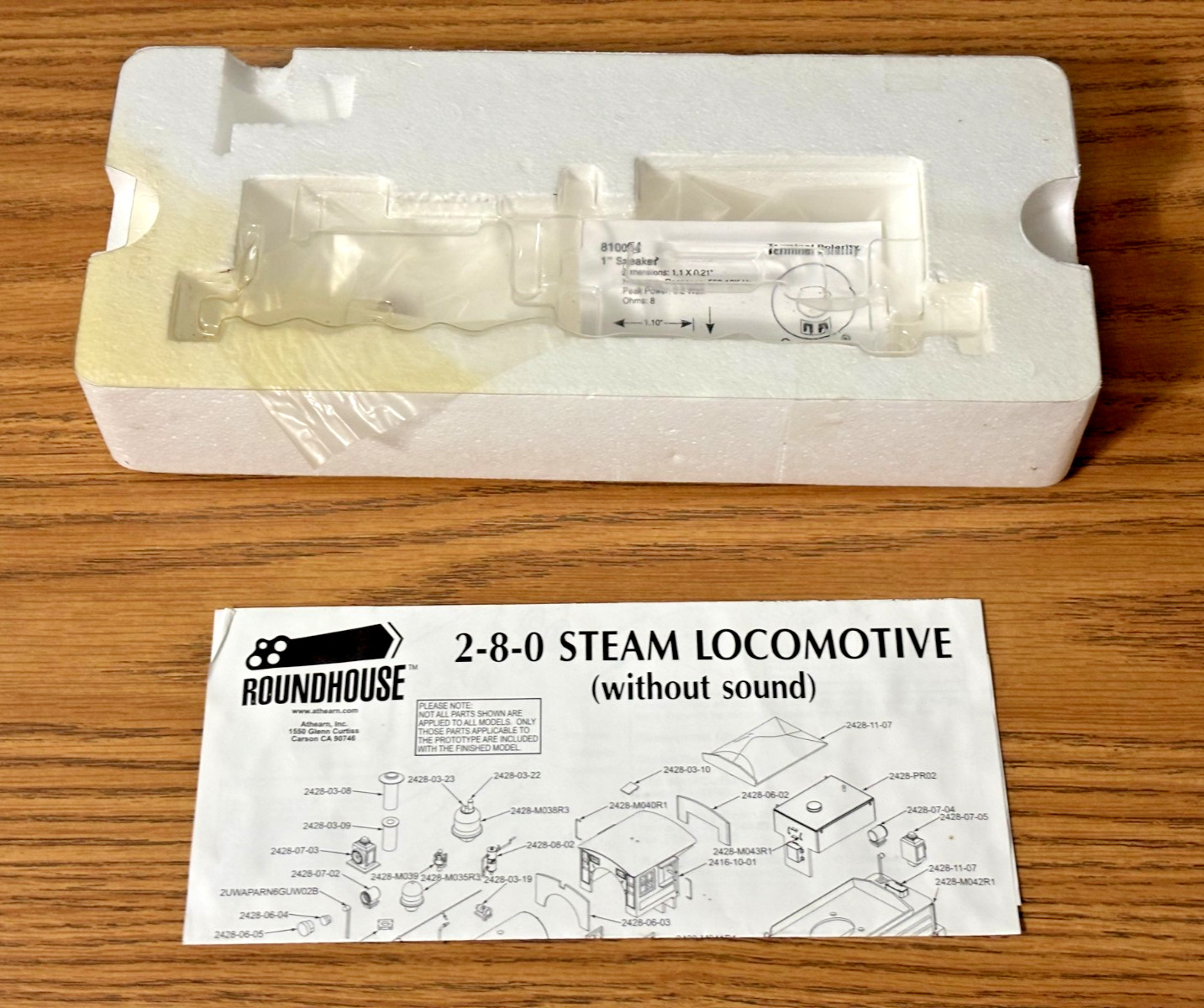ROUNDHOUSE 2-8-0 STEAM ENGINE SANTE FE #772 w/DCC Brand New- Sound Added