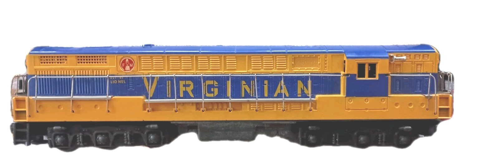 Vtg Lionel Postwar 2331 Virginian FM Diesel Train Master Blue & Yellow Works