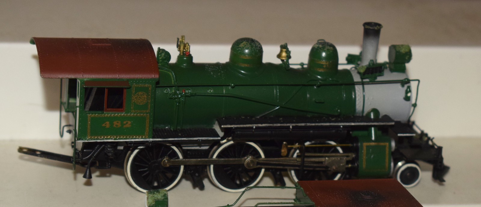 Fujiyama Brass 2-6-0 Locomotive and Tender Southern SR #482 Green – HO Gauge