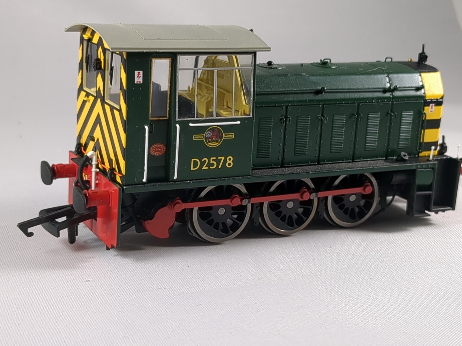 Heljan 2501 Class 05 Hunslet Shunter D2578 BR Green Wasp Stripe As Preserved DCC