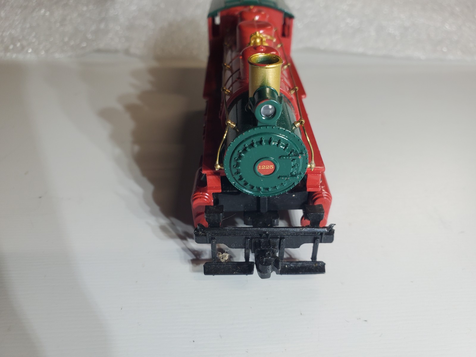 ho Bachman #1225 Red 0-6-0 Steam Locomotive – w/Light – Refurb – DC – Runs Good