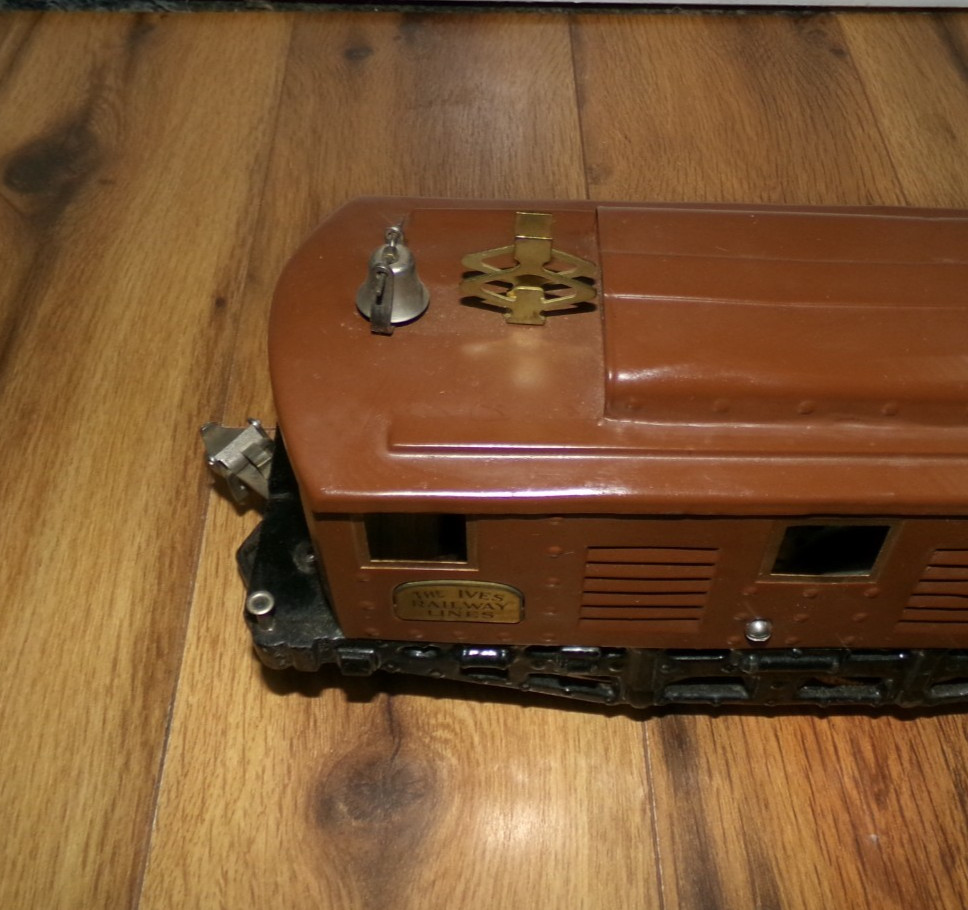 ***UNTESTED** Antique Ives #3235 Railway Line Electric Brown Loco Standard Train