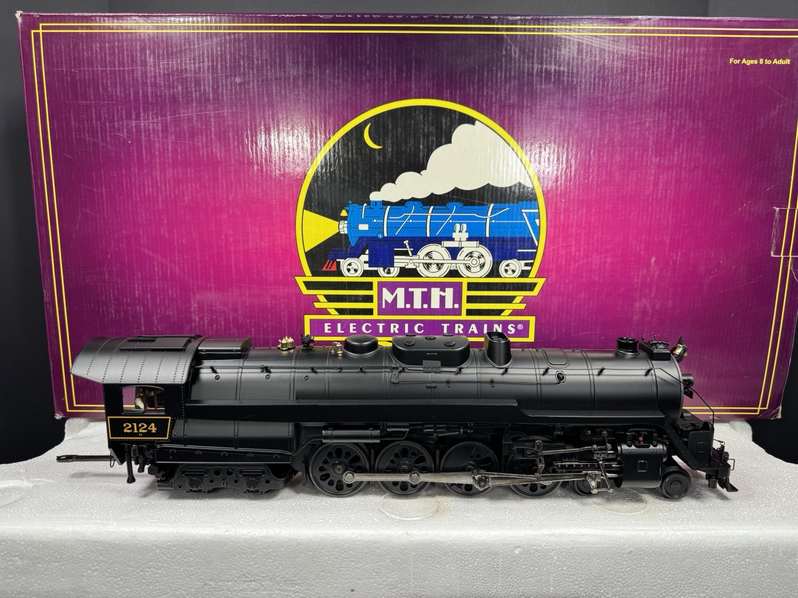 MTH 20-3130-1 Reading 4-8-4 T-1 steam engine #2124 PS2 BCR LNIB
