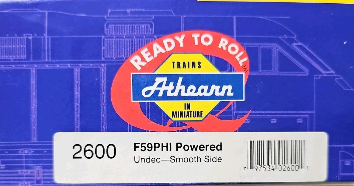 athearn ho scale undecorated F59PHI Powered Undec-Smooth Side DCC ready