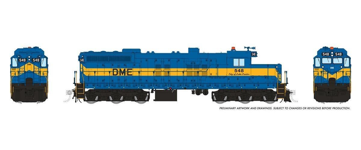 Rapido ~ HO Scale ~ Dakota, Minnesota & Eastern ~ SD10 #551 ~ DC/Silent ~ 050239
