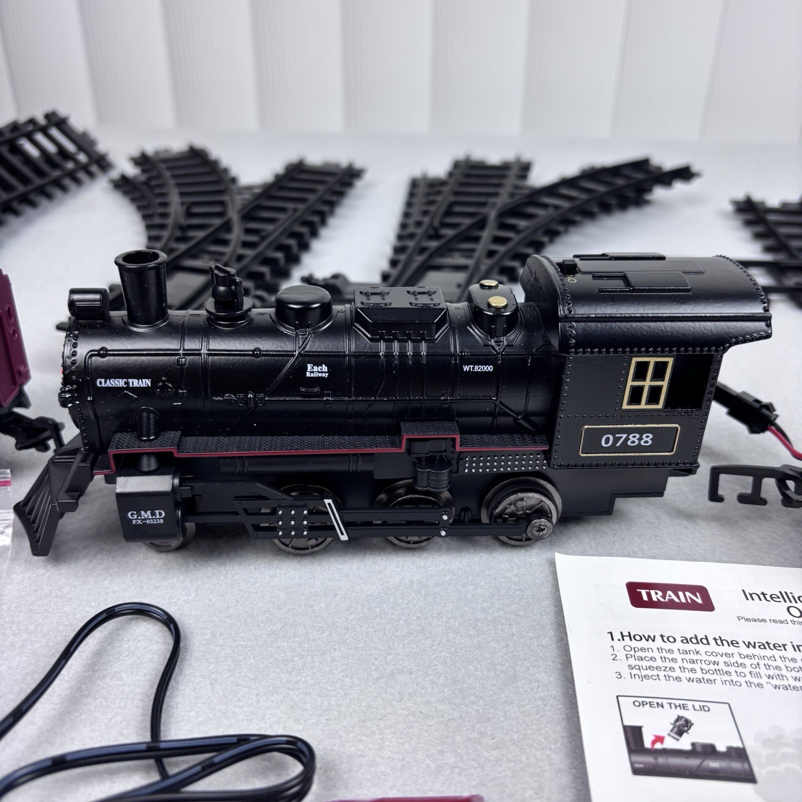G.M.D. FX-03238 Express Model Train Locomotive Engine Steam Sounds Tested