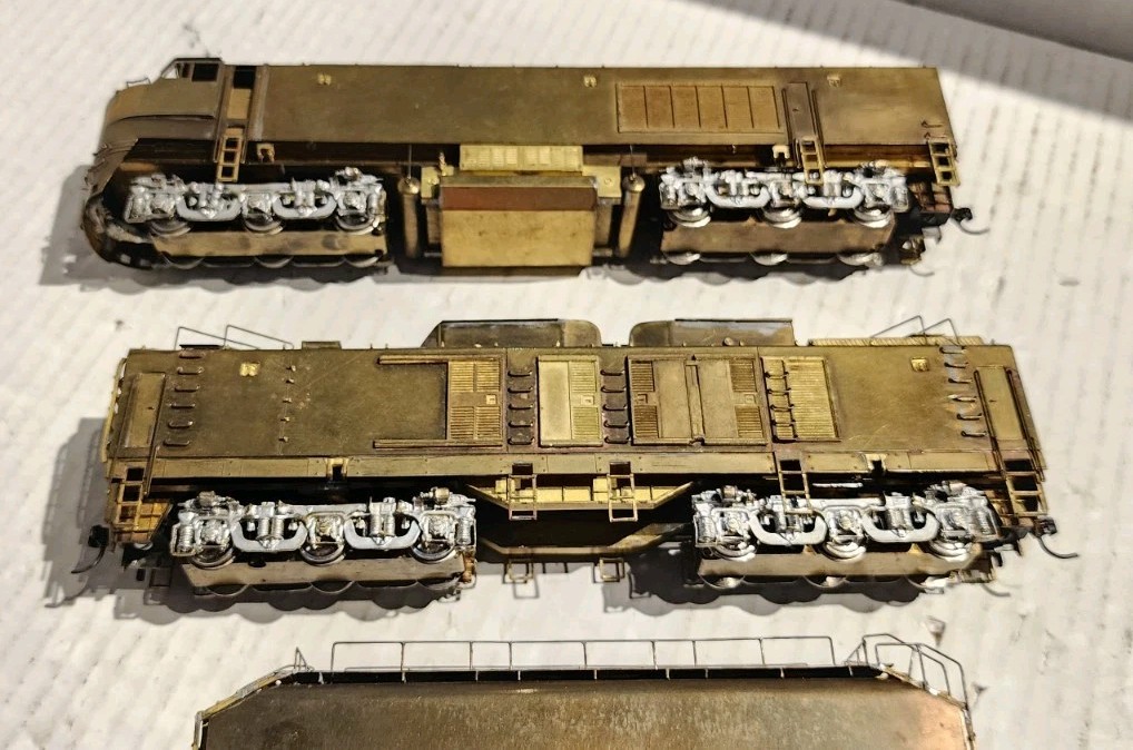 Alco Models HO Scale Brass Gas Turbine Set 3 Units Undecorated