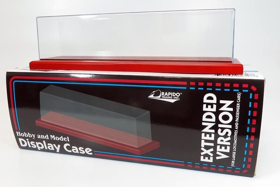 Rapido ~ HO Scale ~ 15″ Clear Model Train Locomotive Display Case ~ 320511