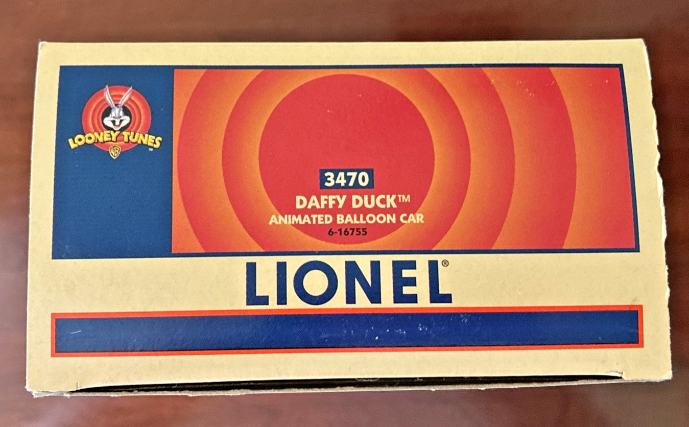 NEW Vintage 1997 LIONEL 3470 Looney Tunes DAFFY DUCK Animated Ballon Car Train