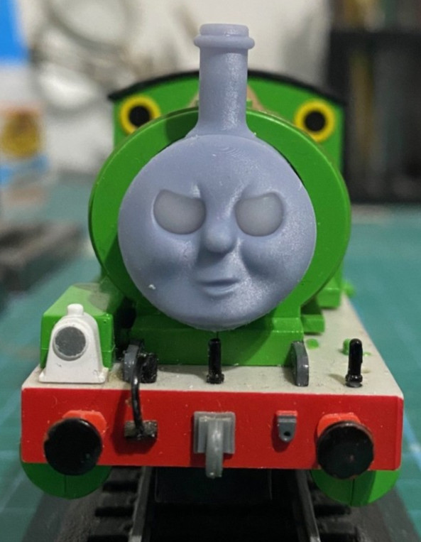 Custom HO/OO Bachmann Percy Set of Six Magnetic Faces (READ DESCRIPTION)