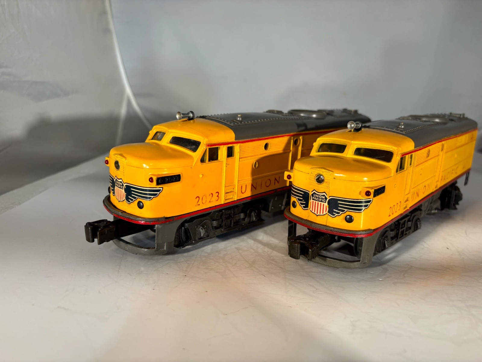 Lionel #2023 Yellow Union Pacific AA Alcos, EX, 1950-51