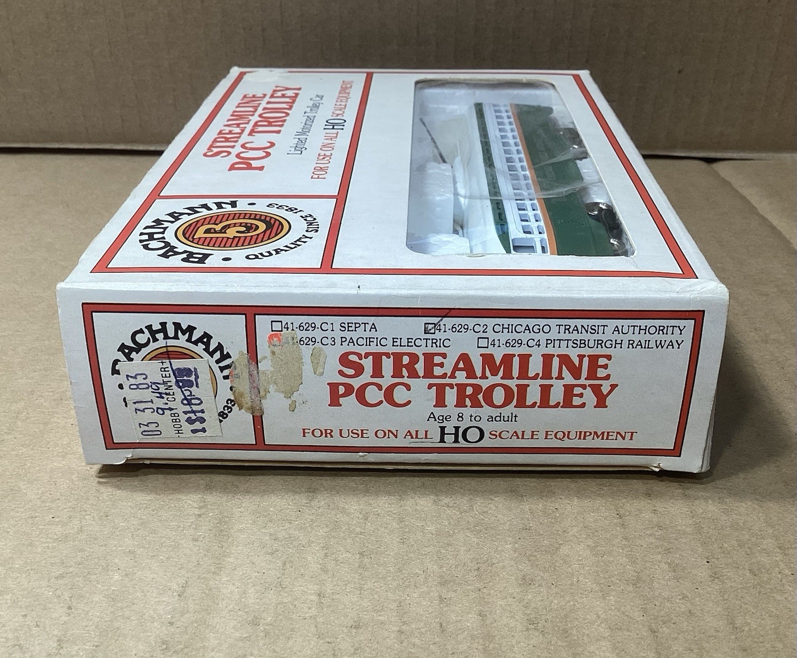 Bachmann Chicago Transit Authority Streamline PCC Trolley HO Scale #7123 w/ Box
