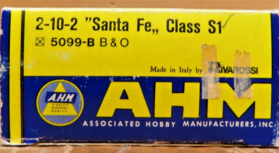 AHM/Rivarossi 5099 Baltimore & Ohio B&O 2-10-2 Steam Locomotive Santa Fe S-1A HO