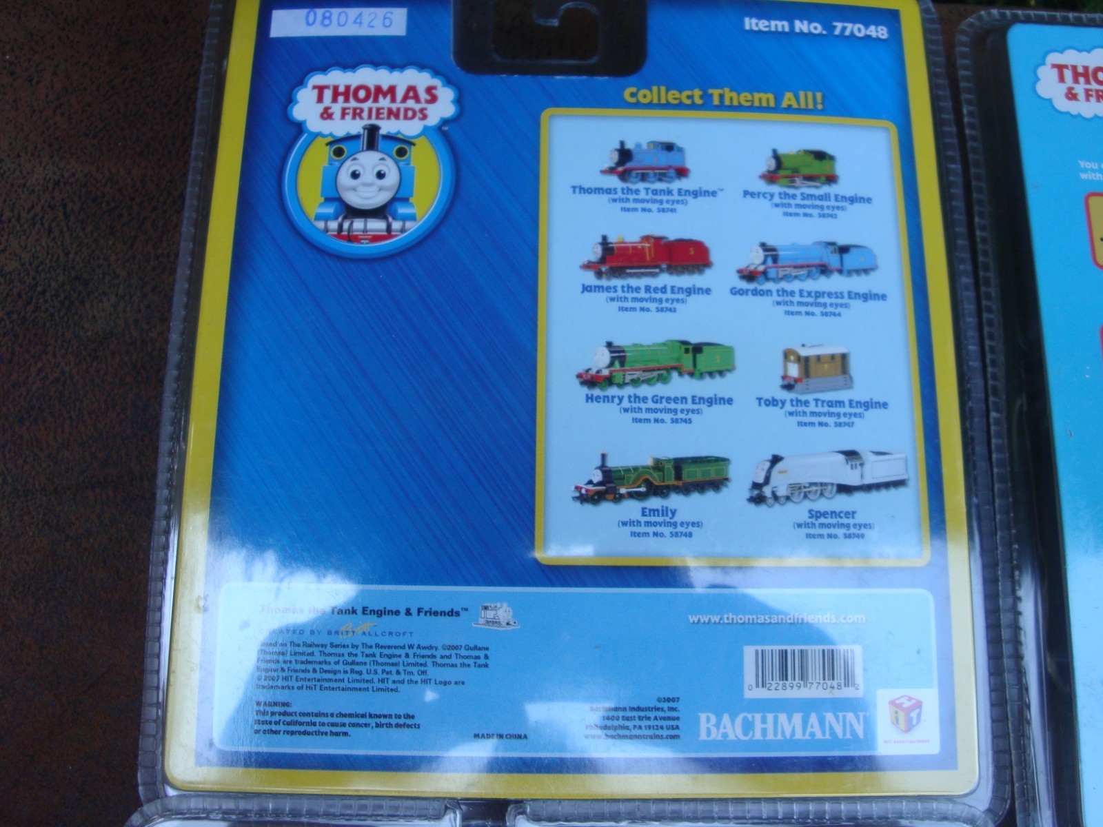 Lot of (4) Thomas & Friends Tank Engine and Cars by Bachmann- HO/OO scale (2002)