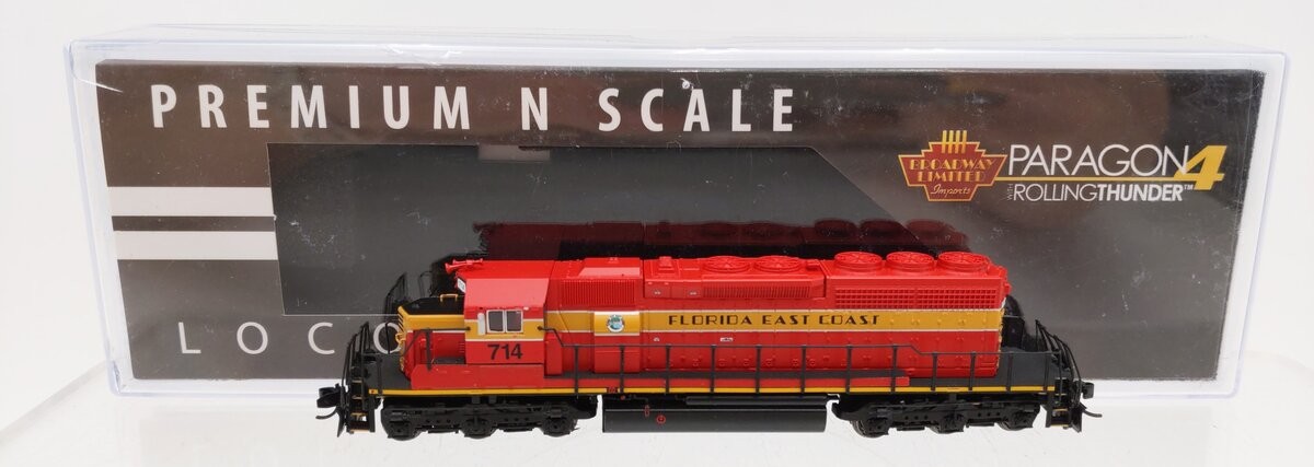 Broadway Limited 6199 N Florida East Coast SD40-2 Diesel Locomotive #714 w/ DCC