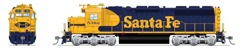 Ho Emd Sd45 Atsf 5398 W/sd