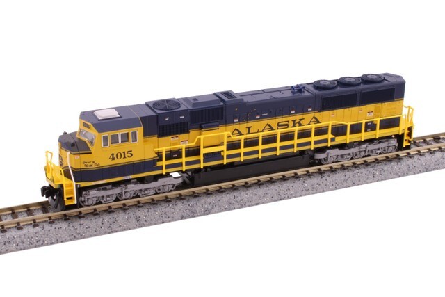 KATO N DC EMD SD70MAC ALASKA RR #4015 ” SPIRIT OF NORTH POLE” PN 176-6411