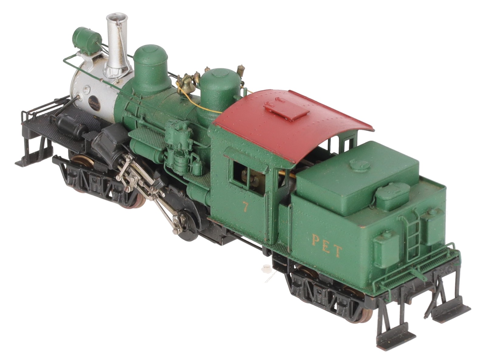 United Models PFM BRASS HO PET Green Climax Class C Logging Steam Locomotive #7